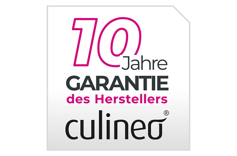 10 Jahre Garantie Siegel der Marke Culineo.