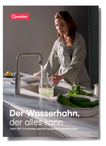 Darstellung des neuen Quooker Magazins.